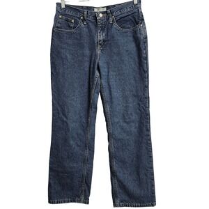Wrangler Jeans Women 8x30 Blue Flannel Lined Straight Leg Workwear Western Cabin